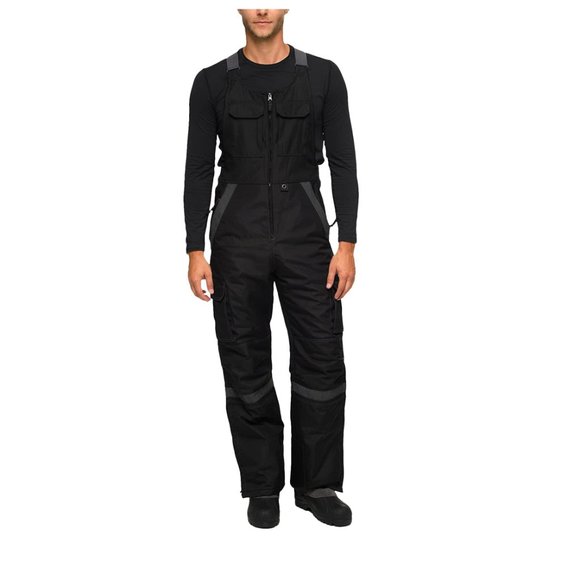 NWT Arctix Mens Tundra Insulated Snow Bib Overalls Size 3XL Black $130 3B029 - Picture 1 of 3